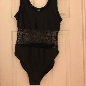 Mesh one piece swimsuit